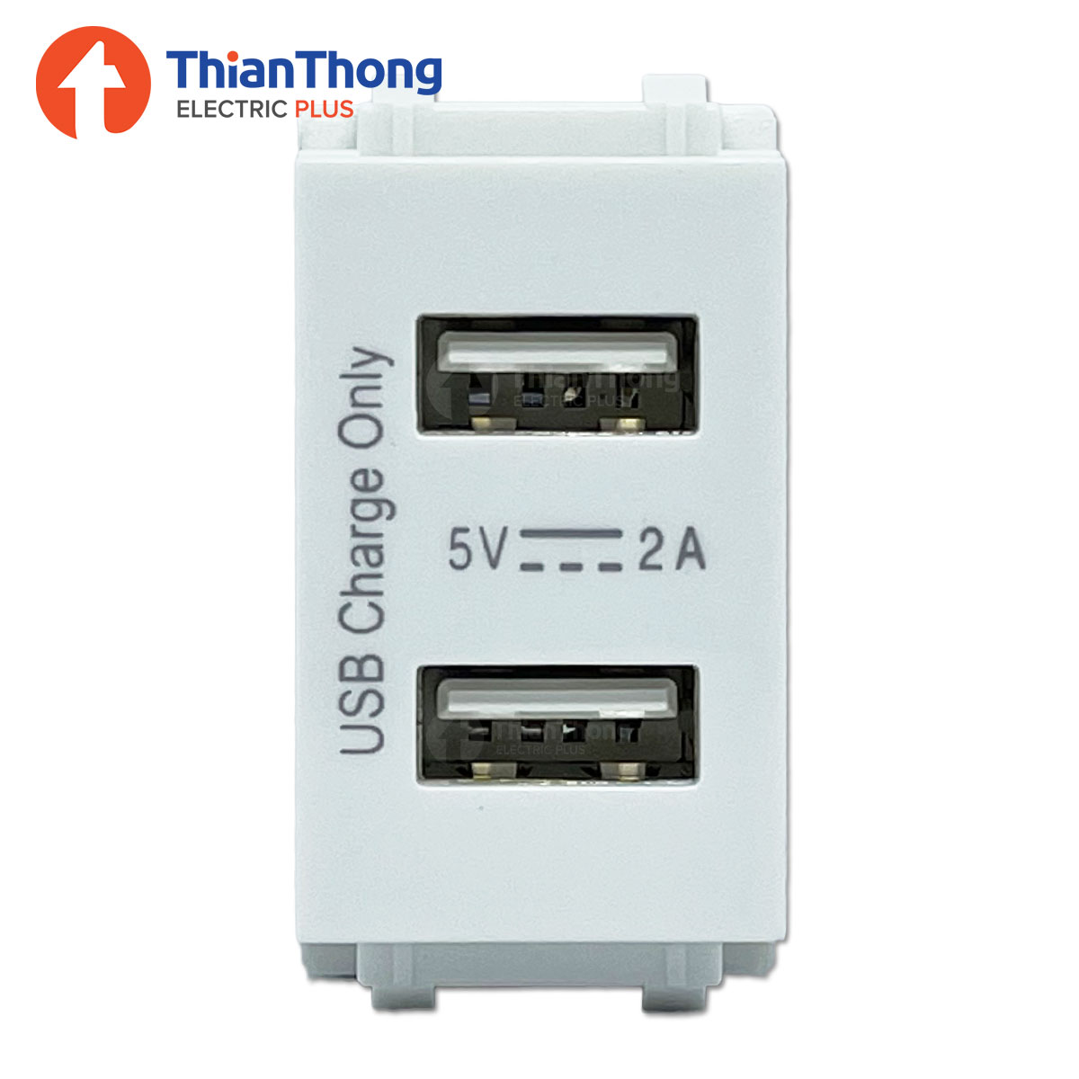 Philips เต้ารับ USB 2 ช่อง ฟิลิปส์ รุ่นลีฟ LeafStyle 2X 1M USB Socket