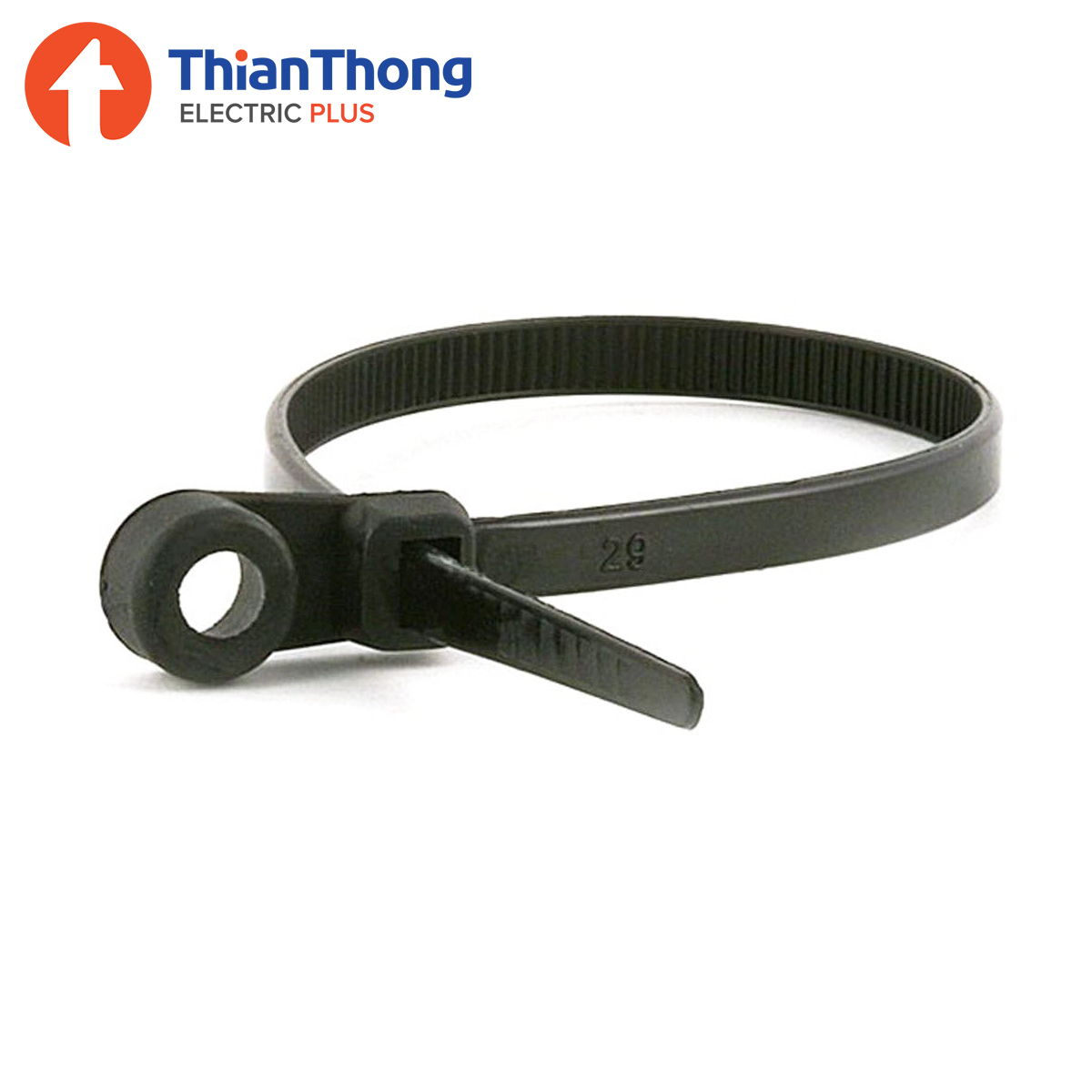 Prolock สายรัดเคเบิ้ลไทร์แบบมีรูล็อคสกรู โปรล็อก Mountable head ties 9 นิ้ว แพ็ค 30 ชิ้น